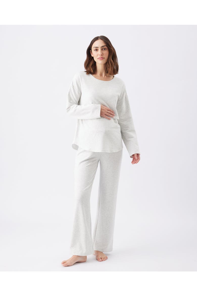 Super Soft Nursing Top, Alternate, color, Silver Marle