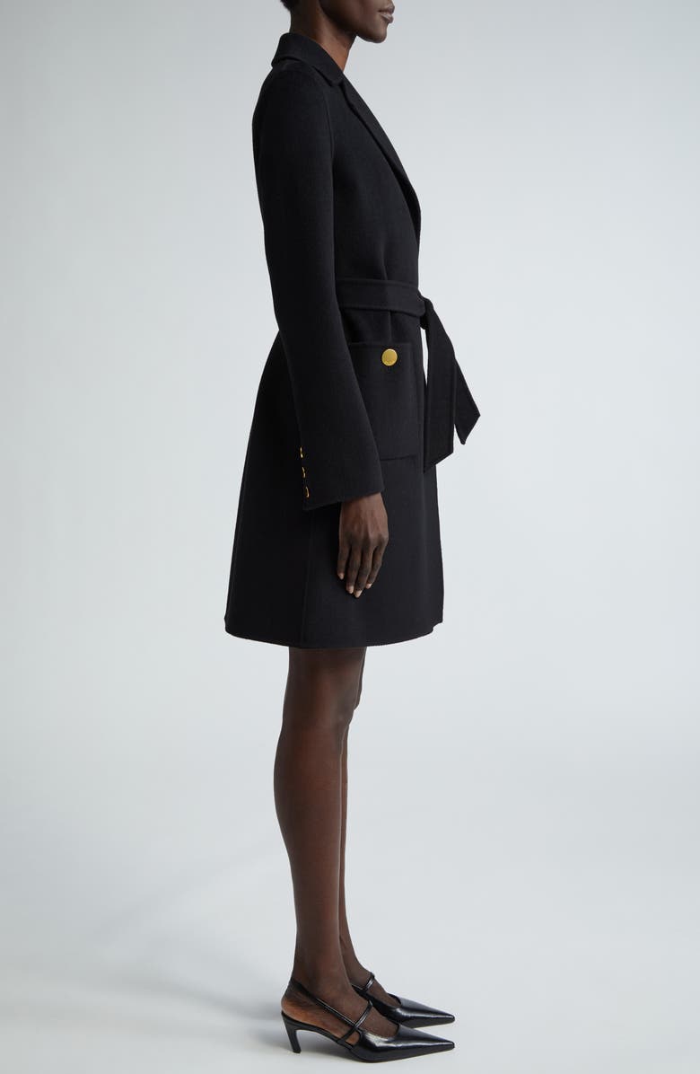 ST. JOHN Belted Wool & Cashmere Coat, Alternate, color, 