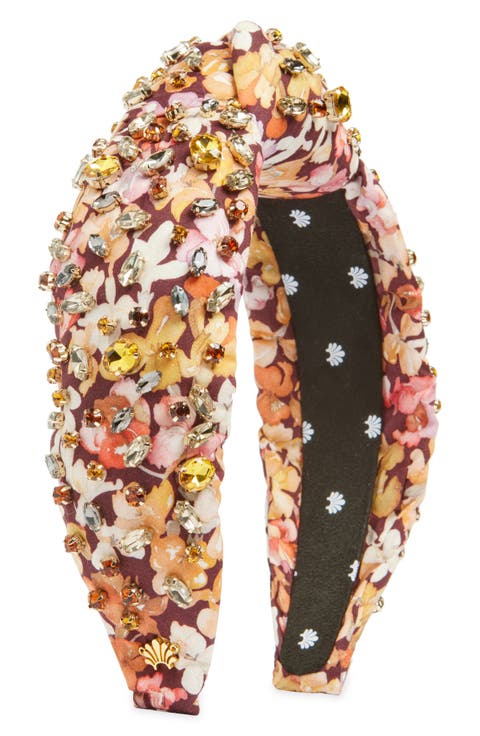 Greta Liberty Crystal Knotted Headband