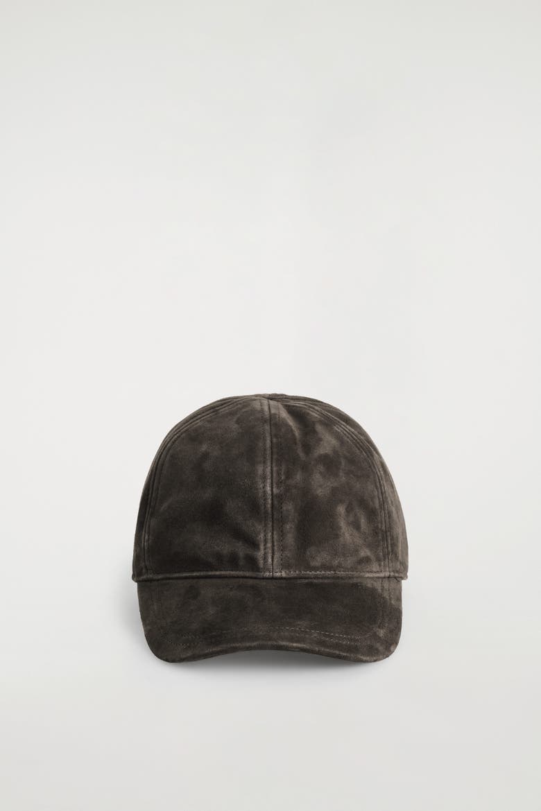 Suede Baseball Cap, Alternate, color, CHOCOLATE