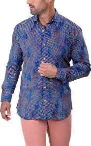 Maceoo Einstein Marthyr0235 Blue Button-Up Shirt
