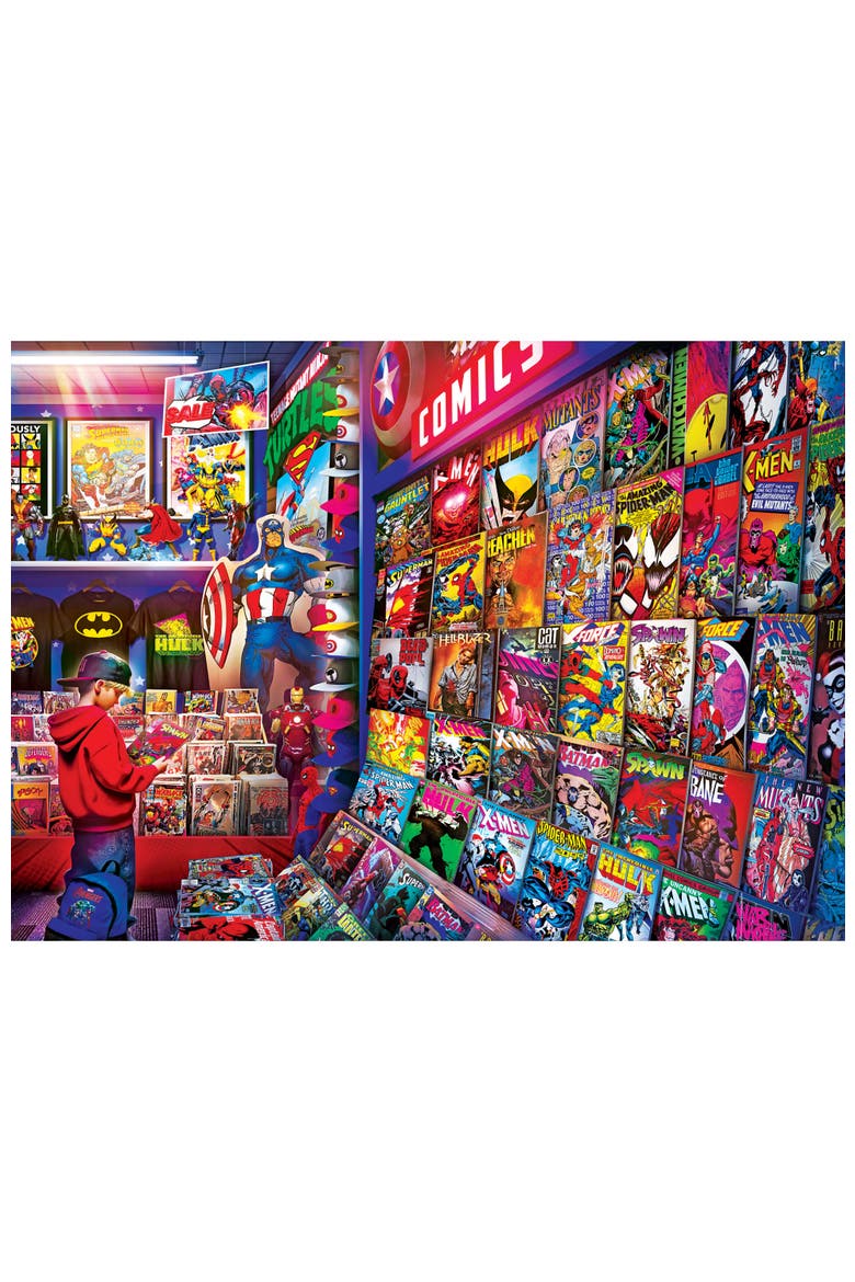 Retro Comic Bliss 1000 Piece Puzzle, Alternate, color, Multicolor
