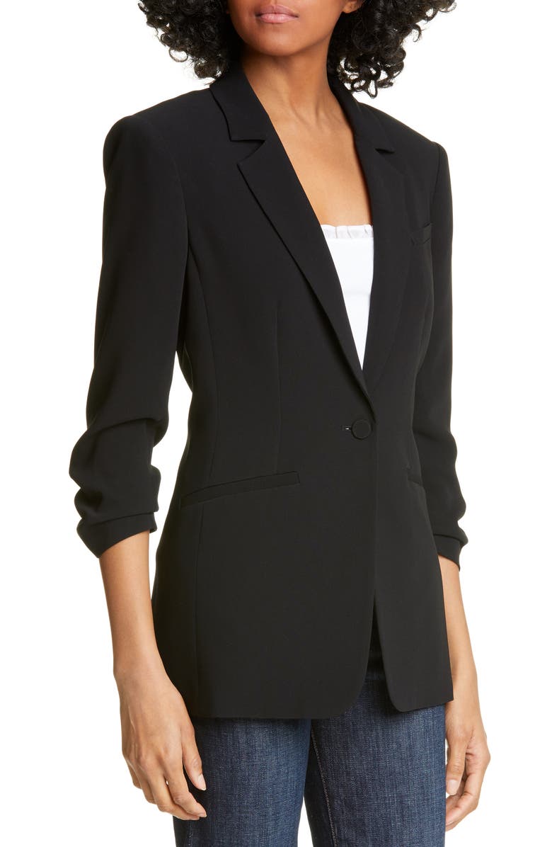 Khloe Ruched Sleeve Blazer