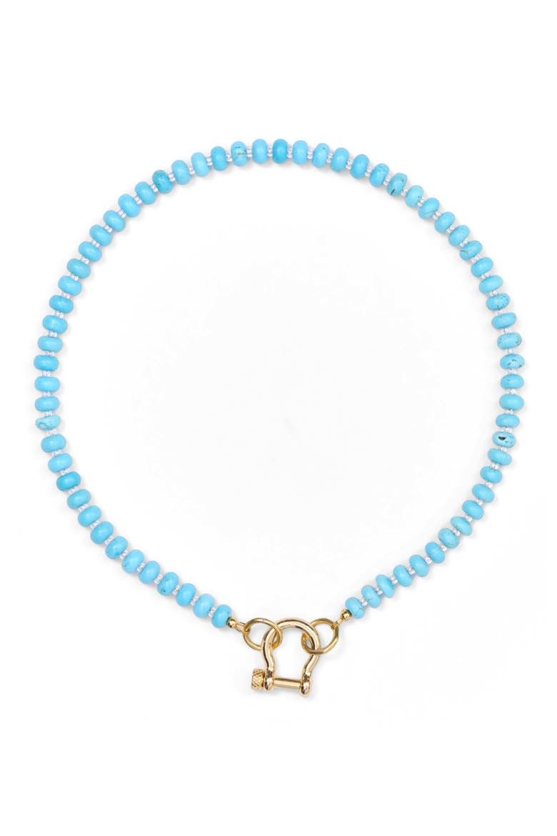 Stella Turquoise Gold Plated Necklace, Alternate, color, Turquoise