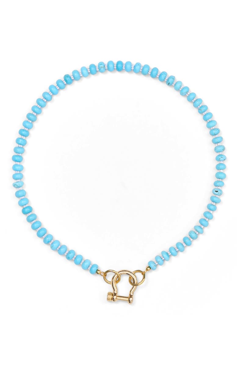 SHOP SPICY DAN Stella Turquoise Gold Plated Necklace, Alternate, color, Turquoise