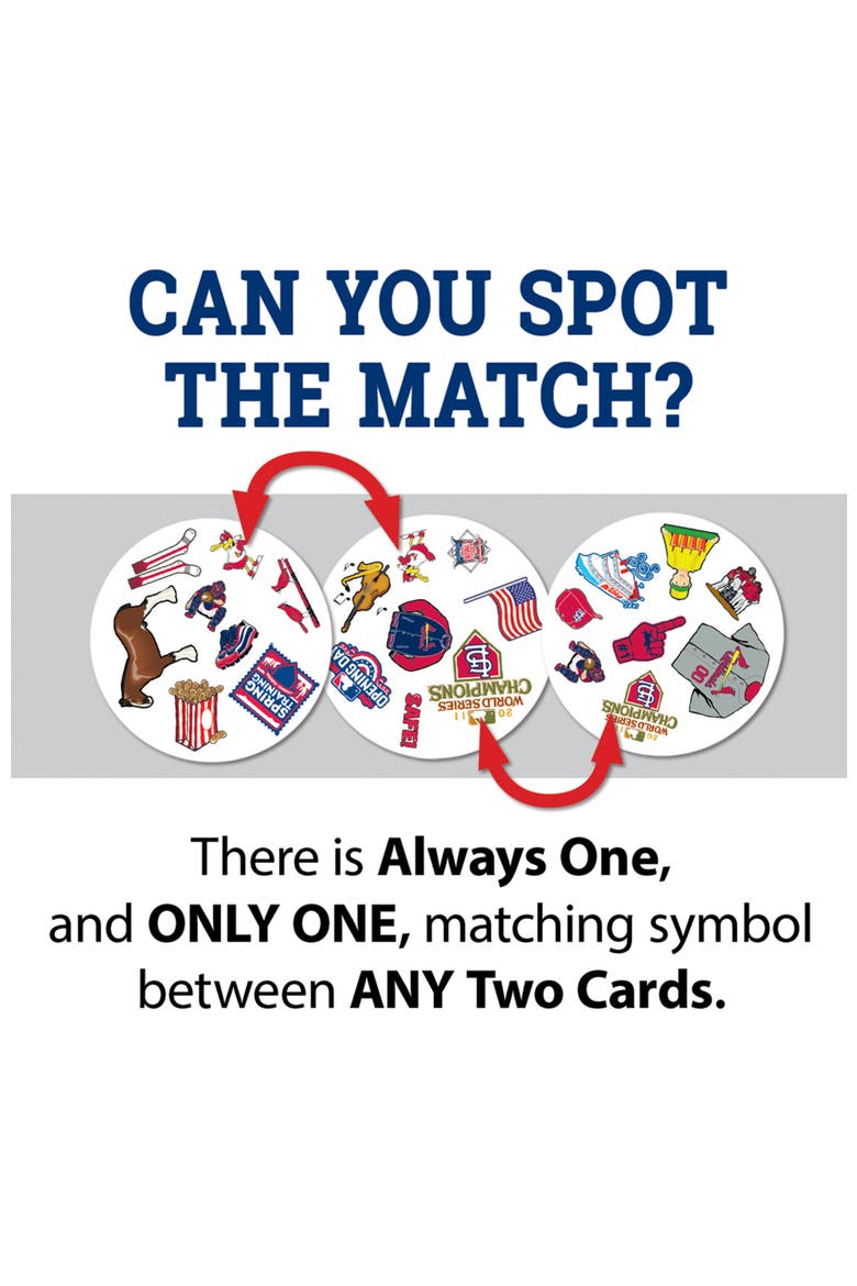 St. Louis Cardinals Spot It! Card Game, Alternate, color, Multicolor