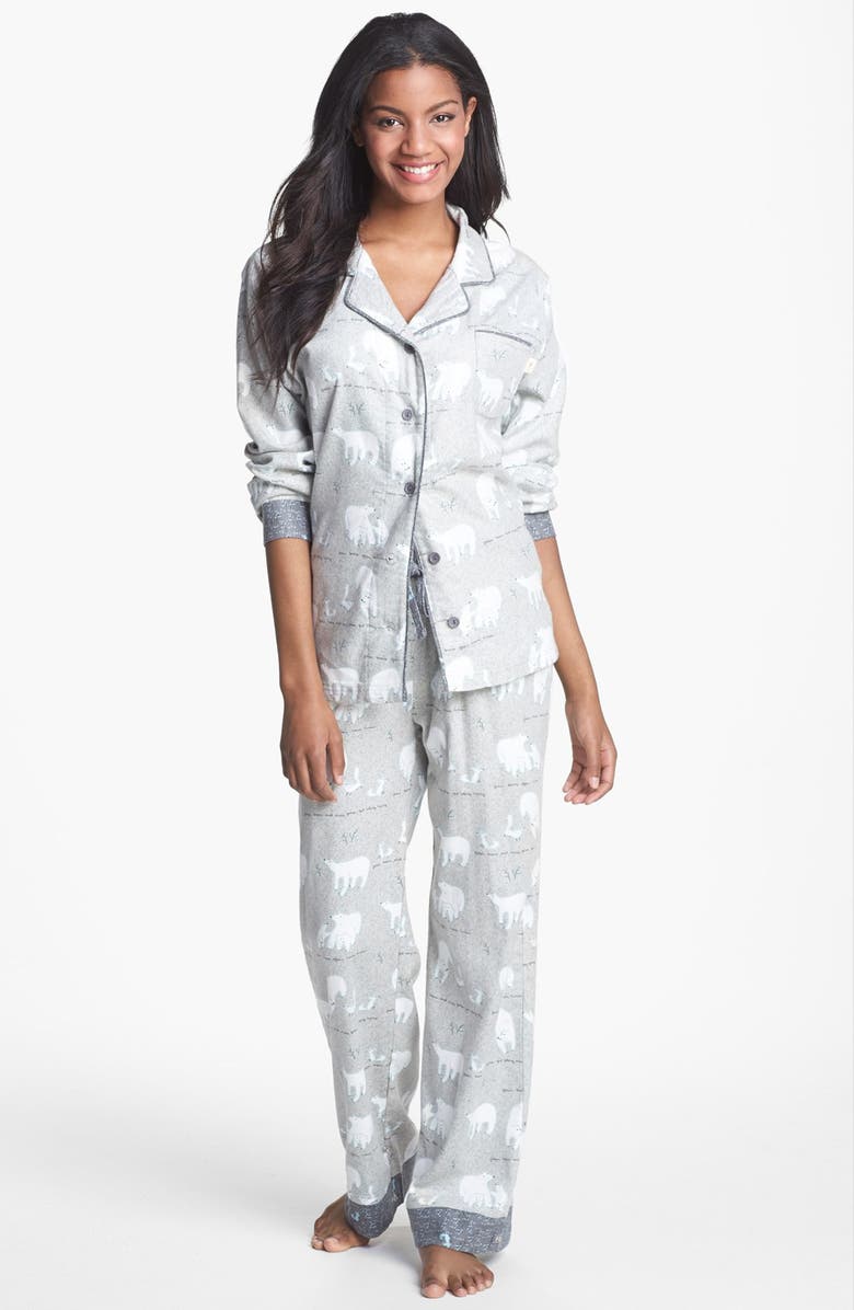 Munki Munki Flannel Pajamas, Main, color, 
