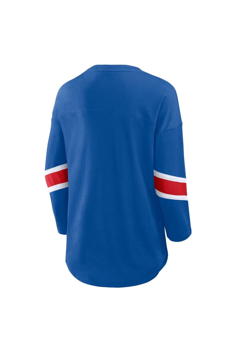 Women's Fanatics  Royal Buffalo Bills Redzone 3/4-Sleeve T-Shirt, Alternate, color, Royal
