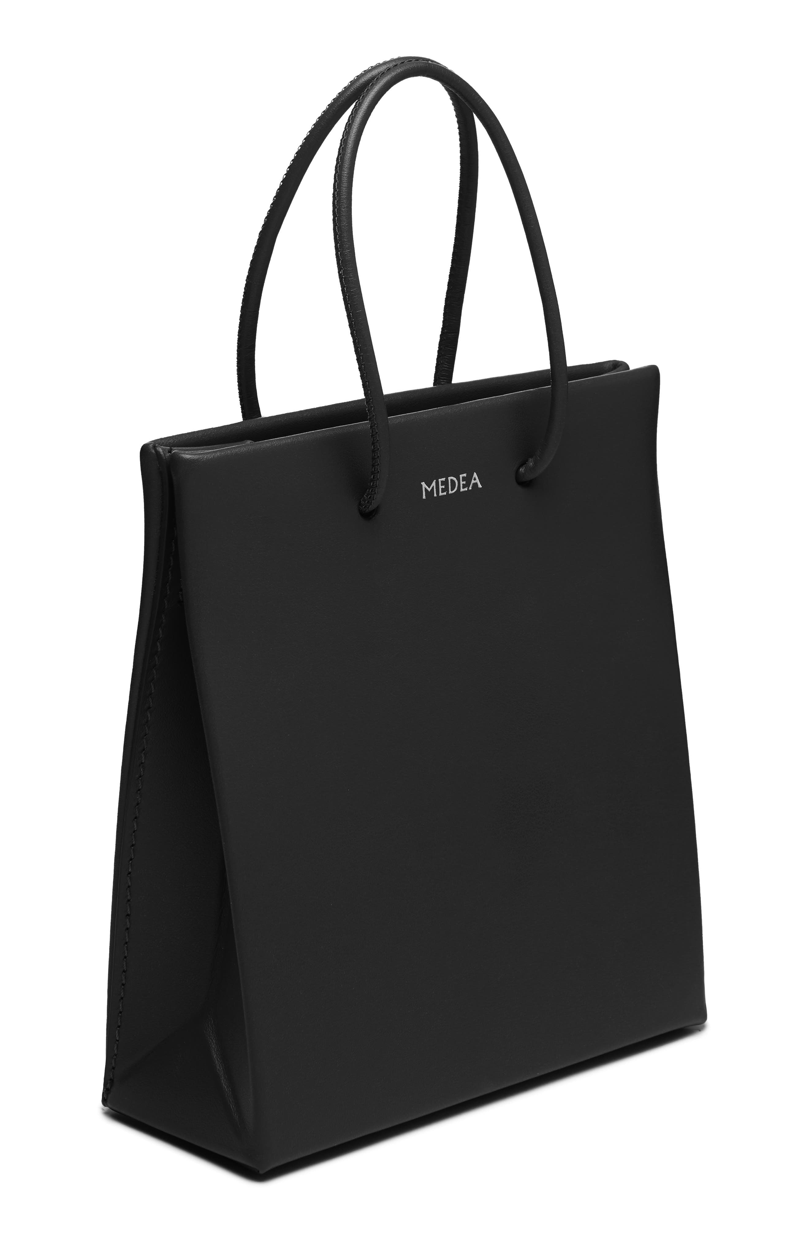 Medea Short Calfskin Leather Bag, Alternate, color, 