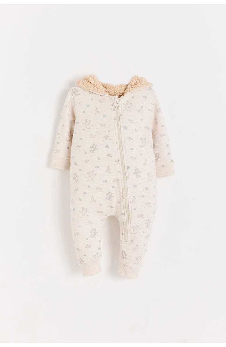 Babycottons Woodsy Zip Coverall for Infant, Main, color, Full-Print