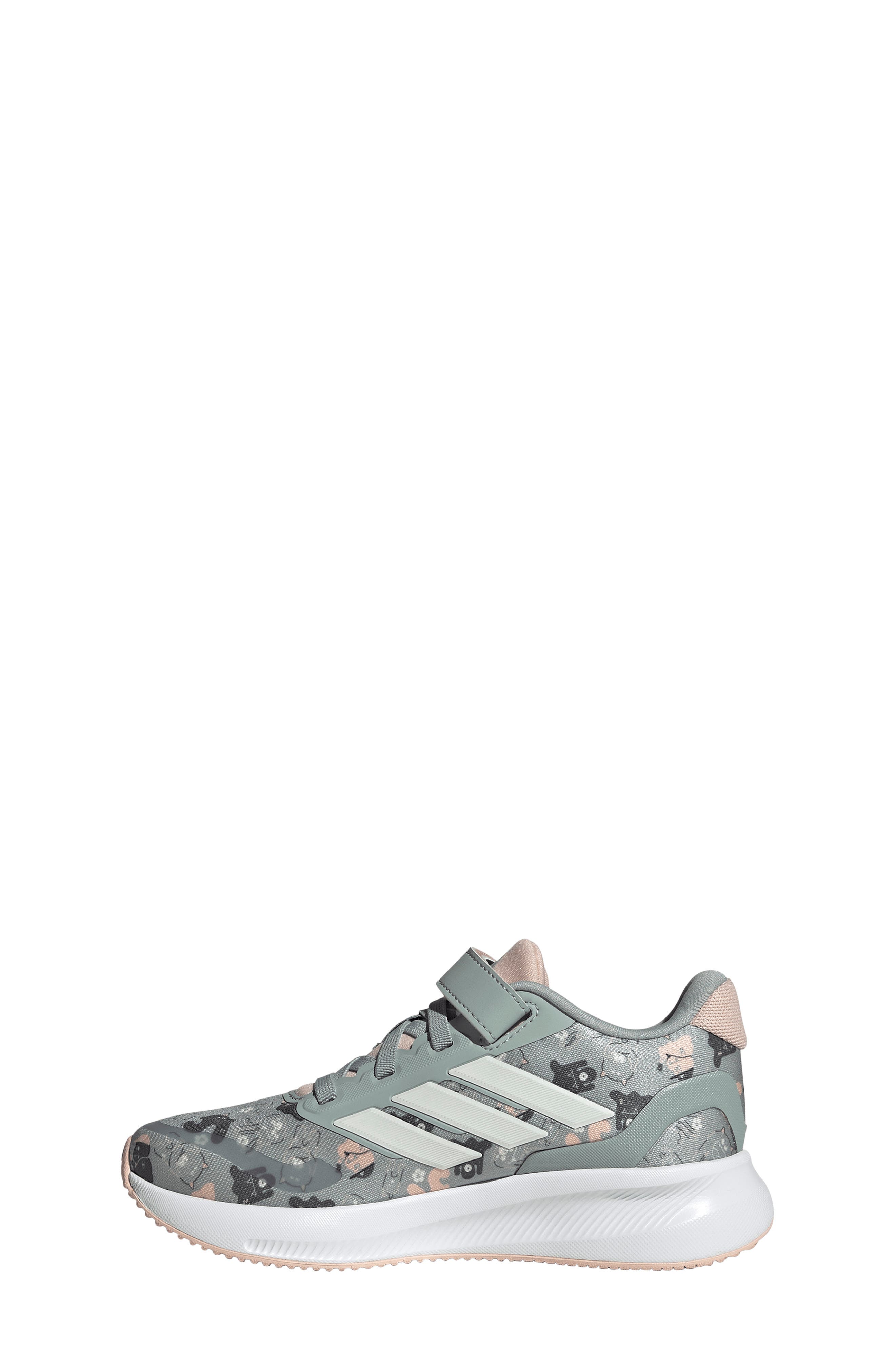 adidas Kids' Runfalcon 5 Sneaker, Alternate, color, Sage/ Off White/ Blush