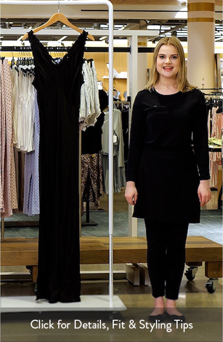 Ruffle Trim Maxi Slipdress, sales video thumbnail