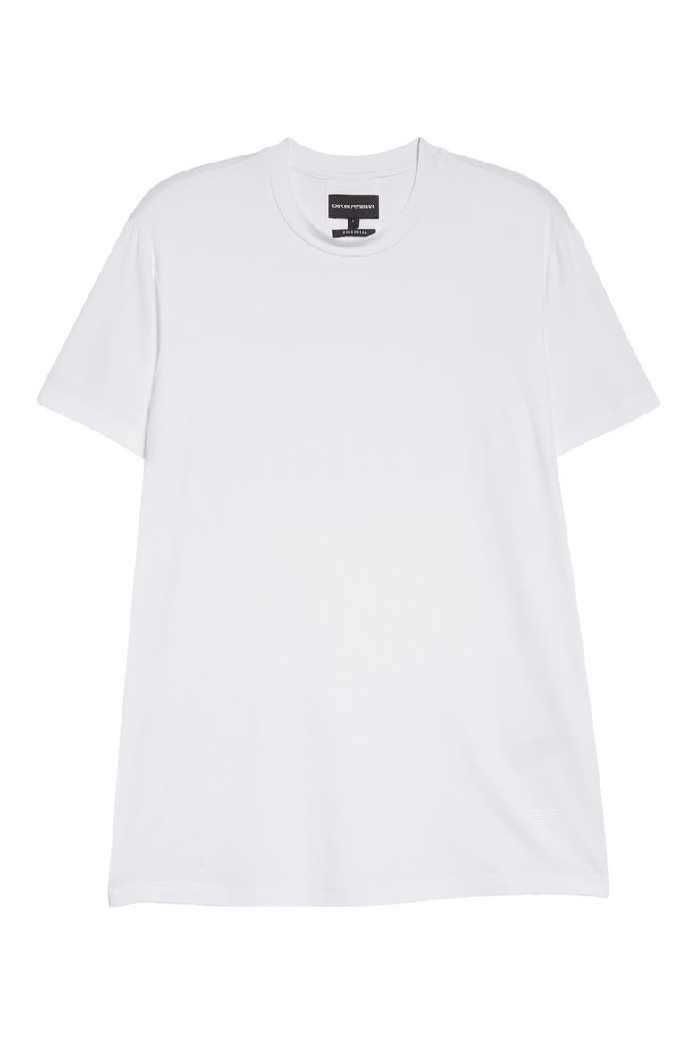 Men's Solid White Stretch Viscose T-Shirt, Alternate, color, SOLID WHITE