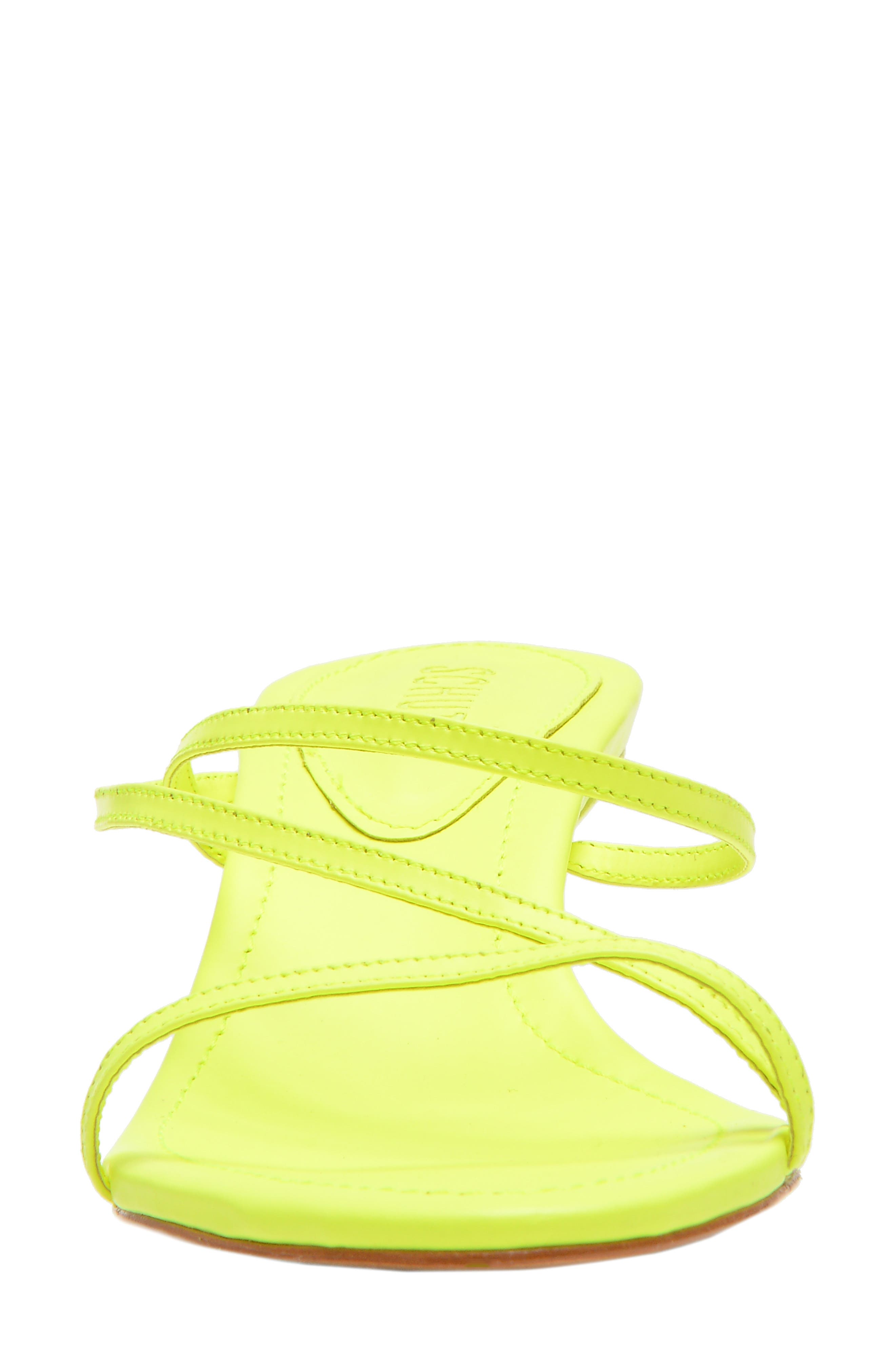 Evenise Slide Sandal, Alternate, color, NEON YELLOW