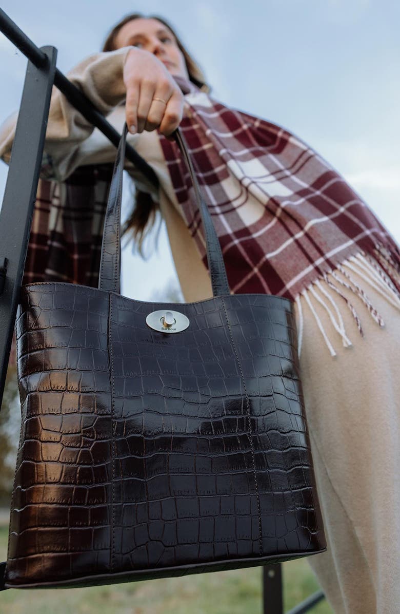 Barbour Hailes Plaid Scarf, Alternate, color, Cabernet Purple