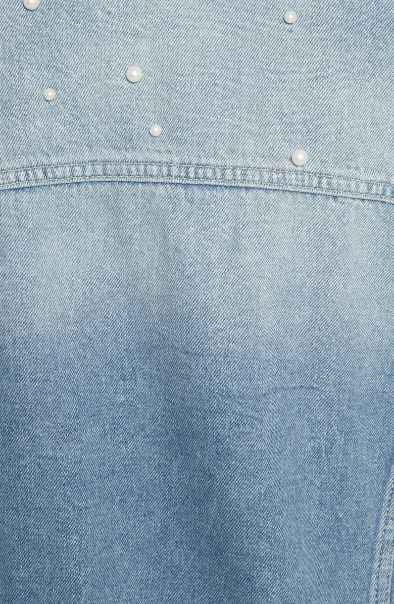 Free People We the Free by Free People Sunday Funday Denim Trucker Jacket, Alternate, color,