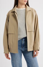MANGO Oversize Cotton Blend Jacket