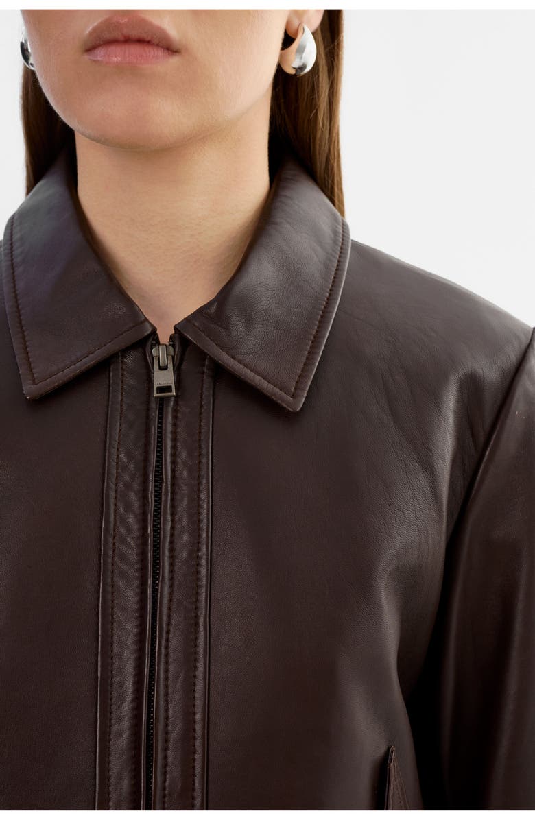 LAMARQUE Tess | Leather Jacket, Alternate, color, Dark Brown