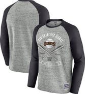 Darius Rucker Collection by Fanatics Men's Darius Rucker Collection by Fanatics Heather Gray San Francisco Giants Raw Edge Raglan Long Sleeve Baseball T-Shirt