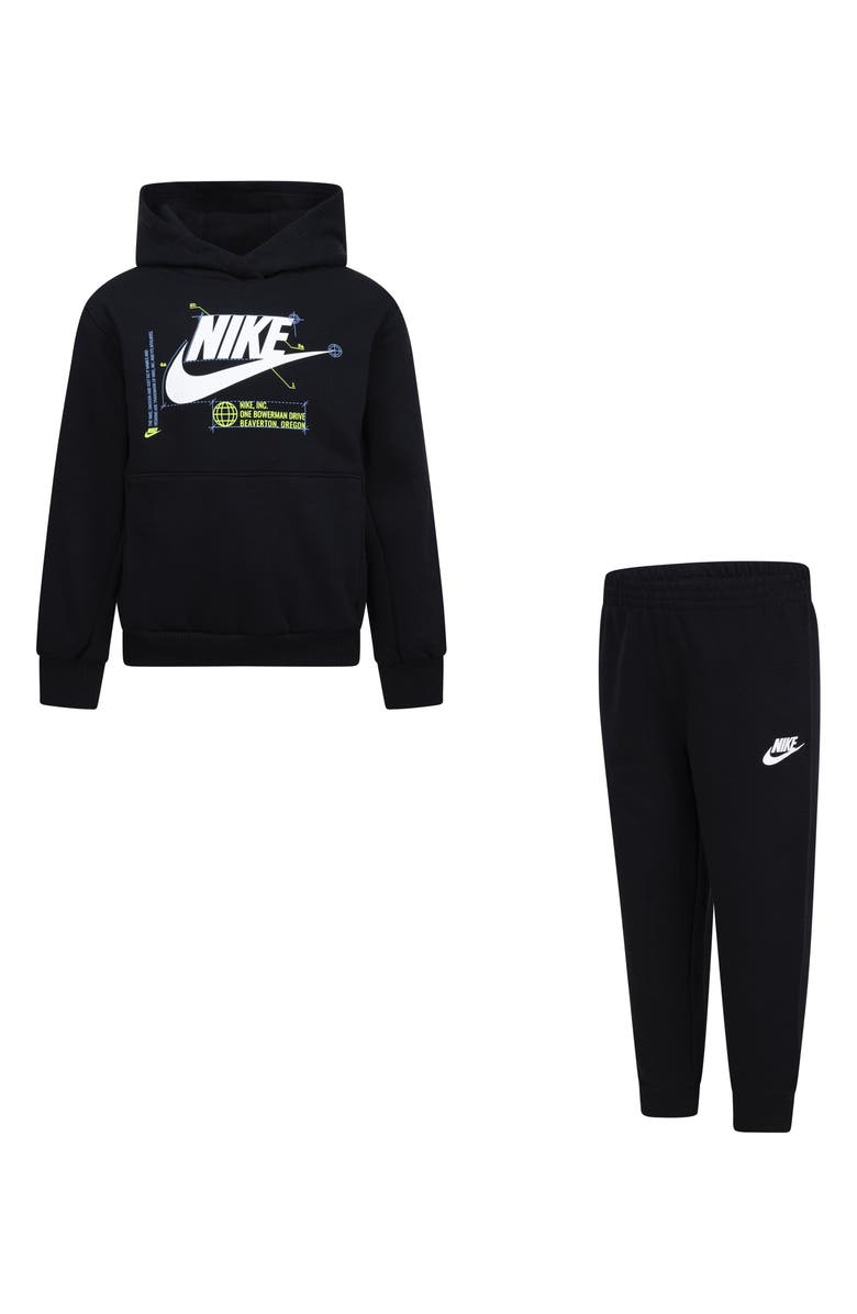 Nike Kids' Futura Wrap Hoodie & Pull-On Pants Set, Main, color,