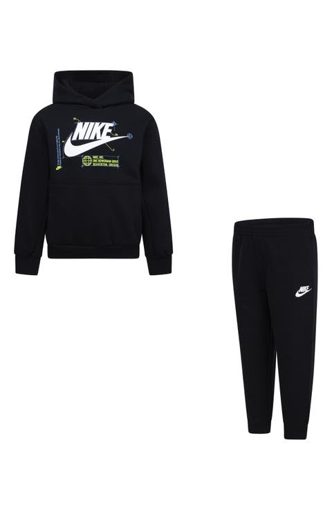Kids' Futura Wrap Hoodie & Pull-On Pants Set