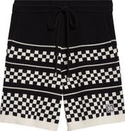 AMIRI Checkered Wool Mesh Shorts