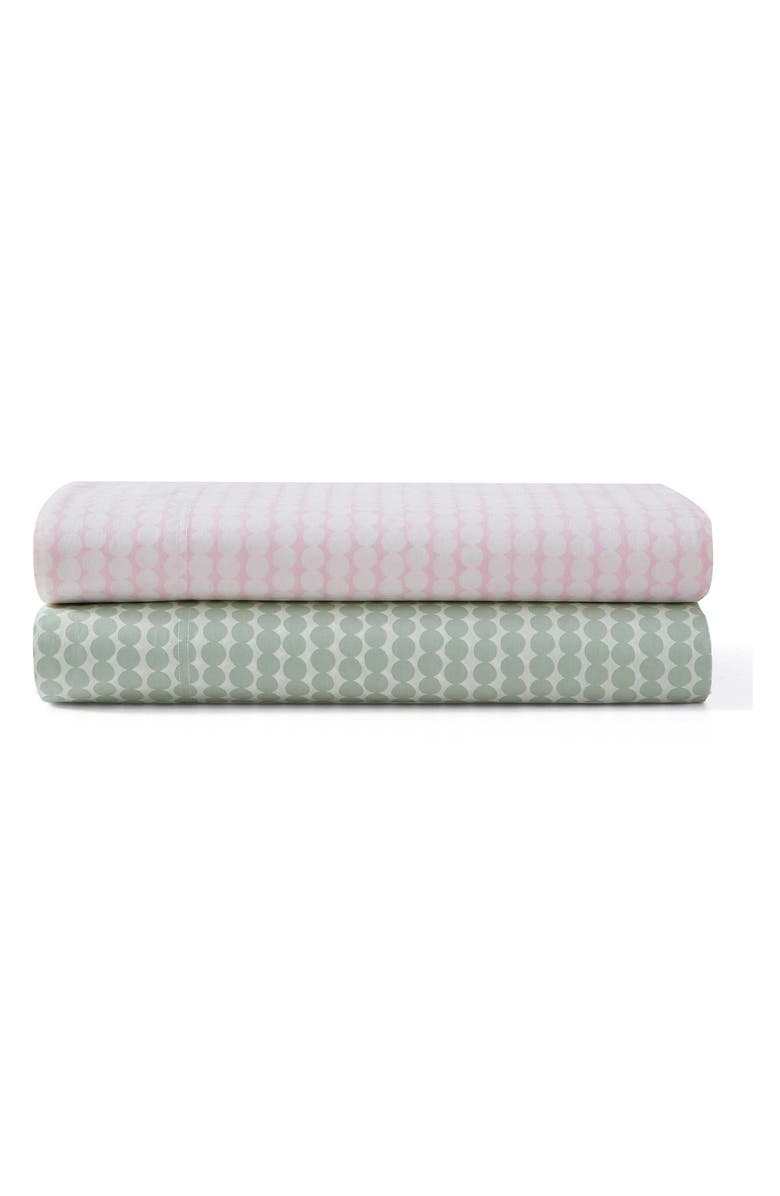 Marimekko Pikku Rasymatto Cotton Percale Sheet Set, Alternate, color, Light Green