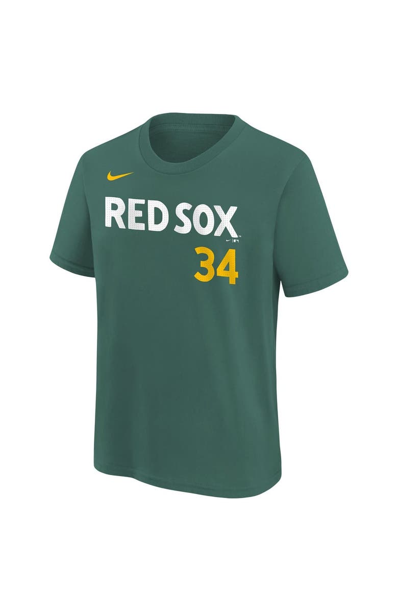 Nike Youth Nike David Ortiz Green Boston Red Sox 2025 City Connect Fuse Name & Number T-Shirt, Alternate, color, 