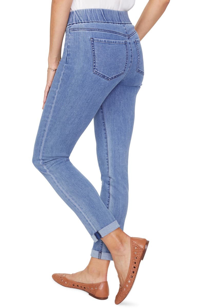 NYDJ Pull-On Rolled Cuff Skinny Ankle Jeans, Alternate, color, 