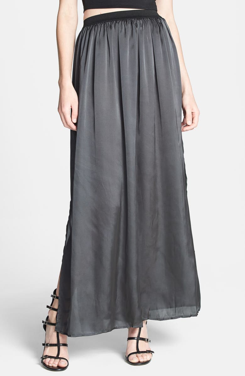 Dirty Ballerina Gathered Waist Maxi Skirt, Main, color,