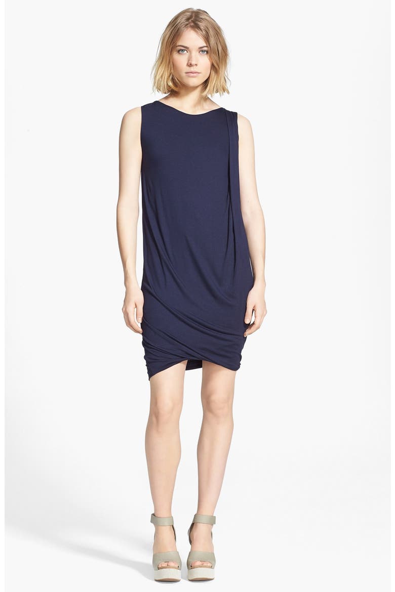 Drape Shift Dress, Main, color, COASTAL