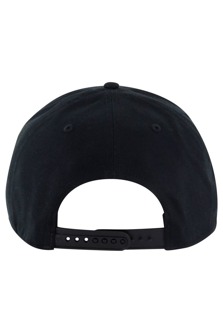 Men's '47 Black Pittsburgh Steelers Overhand Hitch Adjustable Hat, Alternate, color, Black