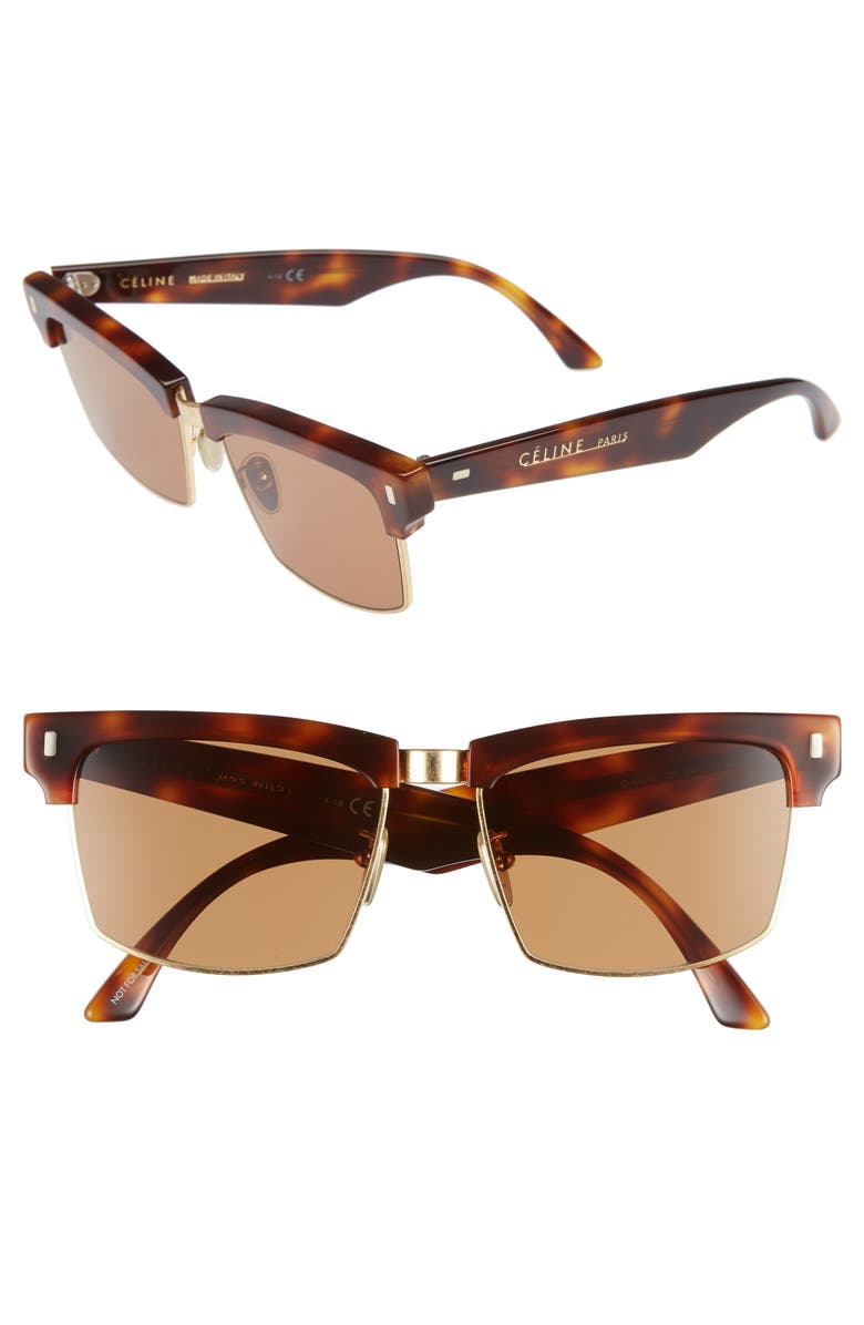 CELINE 57mm Square Sunglasses, Main, color,