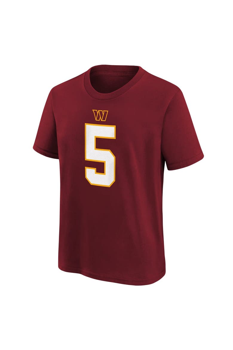 Youth Nike Jayden Daniels Burgundy Washington Commanders Name & Number T-Shirt, Alternate, color, Burgundy