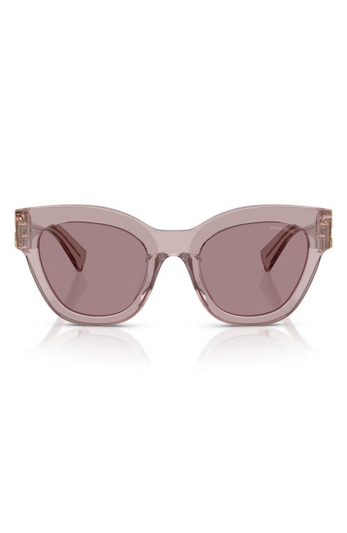 Miu Miu 51mm Square Sunglasses In Brown