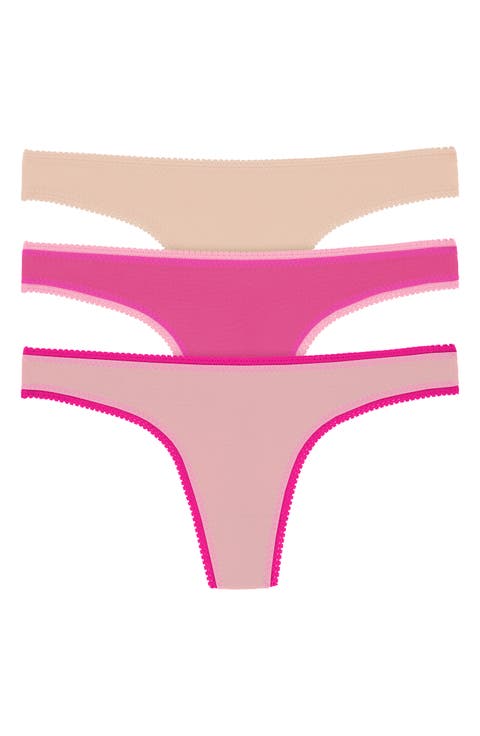 3-Pack Mesh Thongs