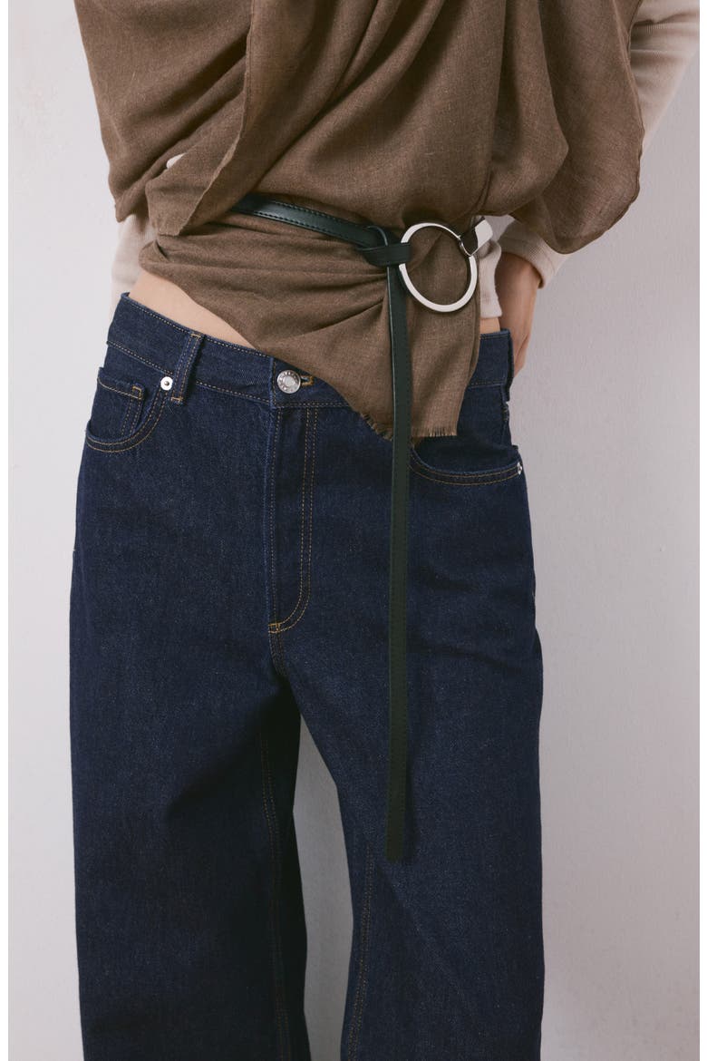 Low Rise Straight Leg Jeans, Alternate, color, OPEN BLUE
