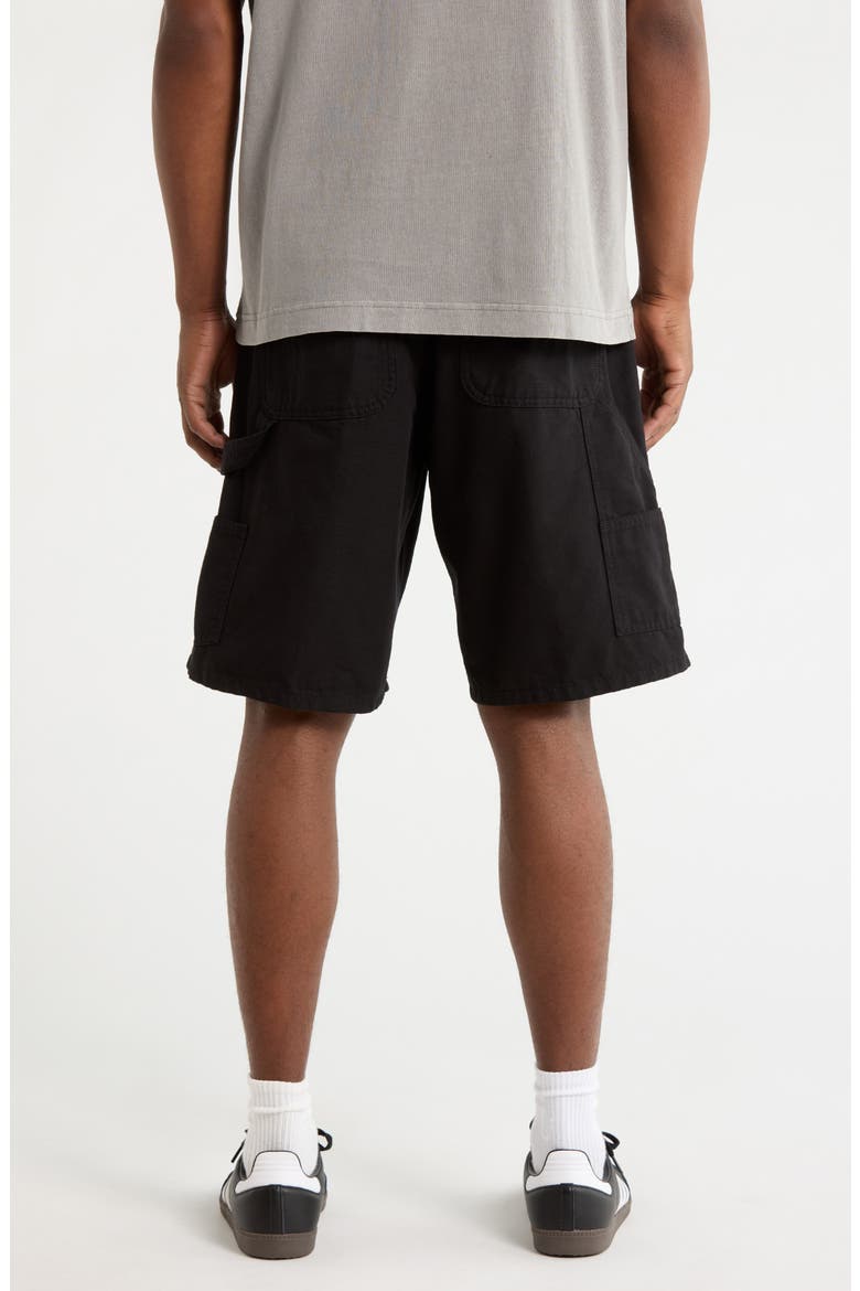 Double Knee Shorts, Alternate, color, BLACK (RINSED)