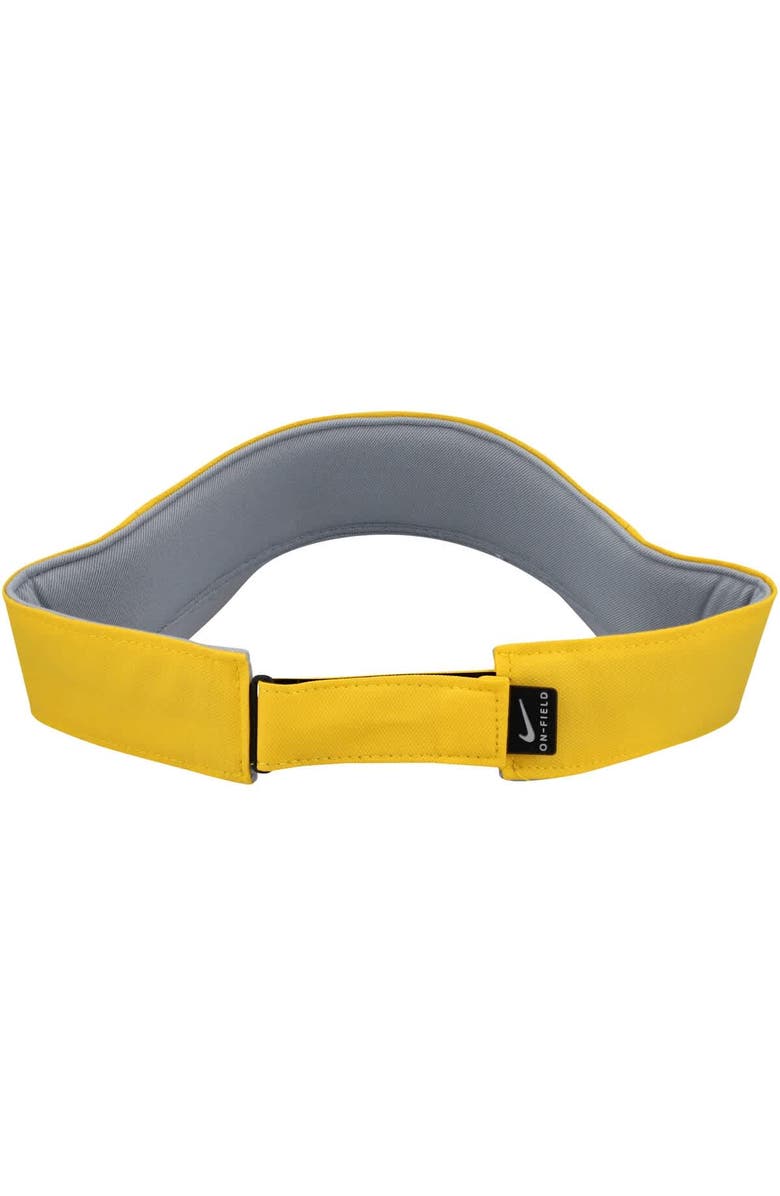 Nike Men's Nike Maize Michigan Wolverines On-Field Ace Performance Adjustable Visor, Alternate, color, Maize