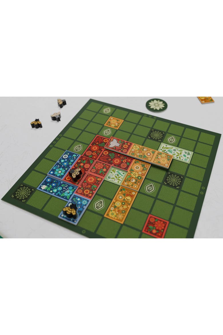 Flower Fields Tile Placement Board Game, Ages 8+, Alternate, color, Multicolored