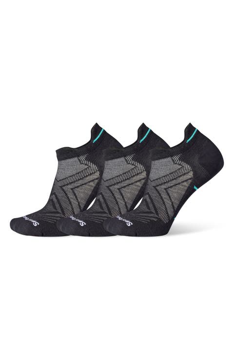 Run 3-Pack Zero Cushion Ankle Socks