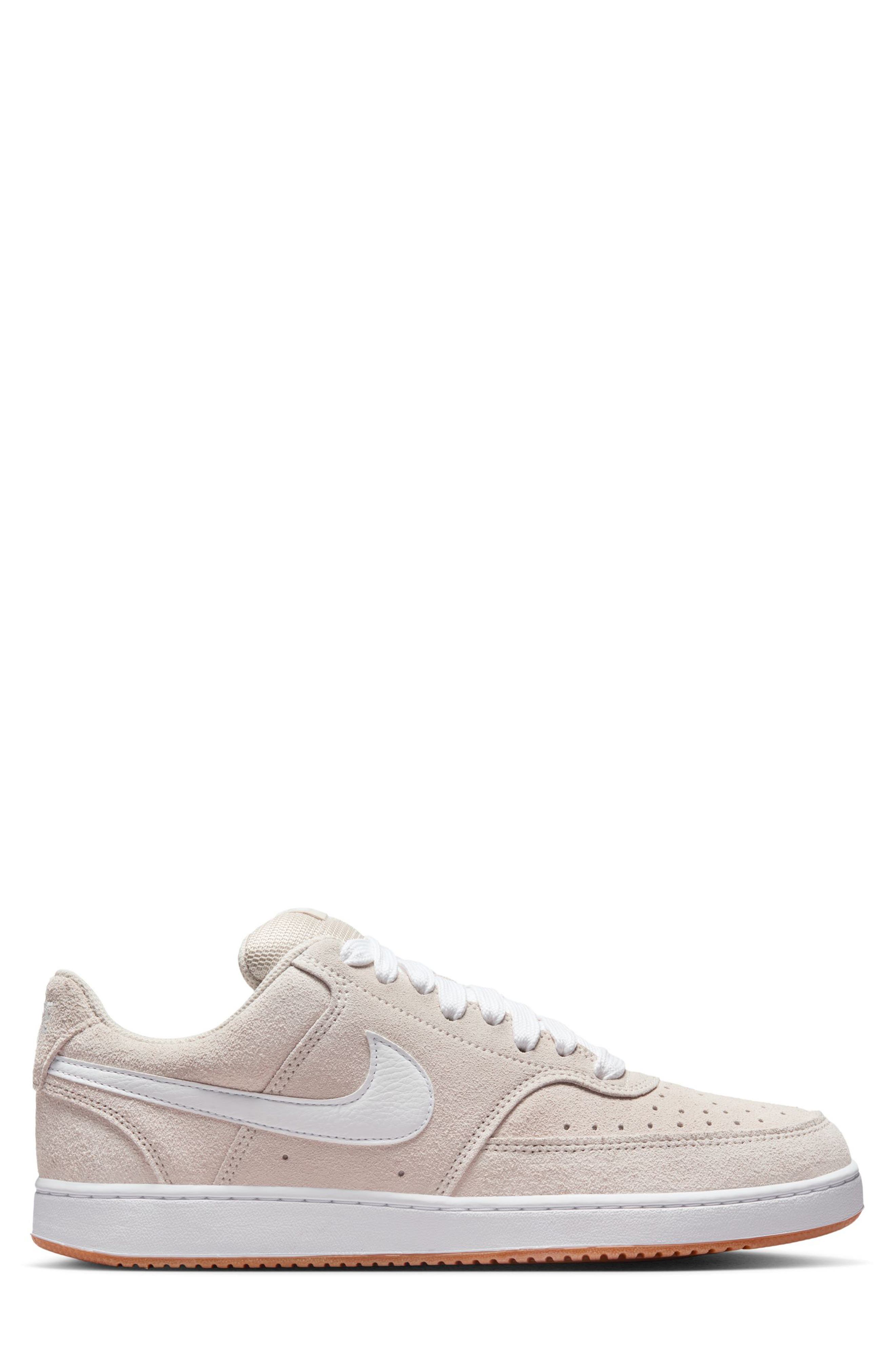 Nike Court Vision Low Sneaker, Alternate, color, White/ Gum Med Brown