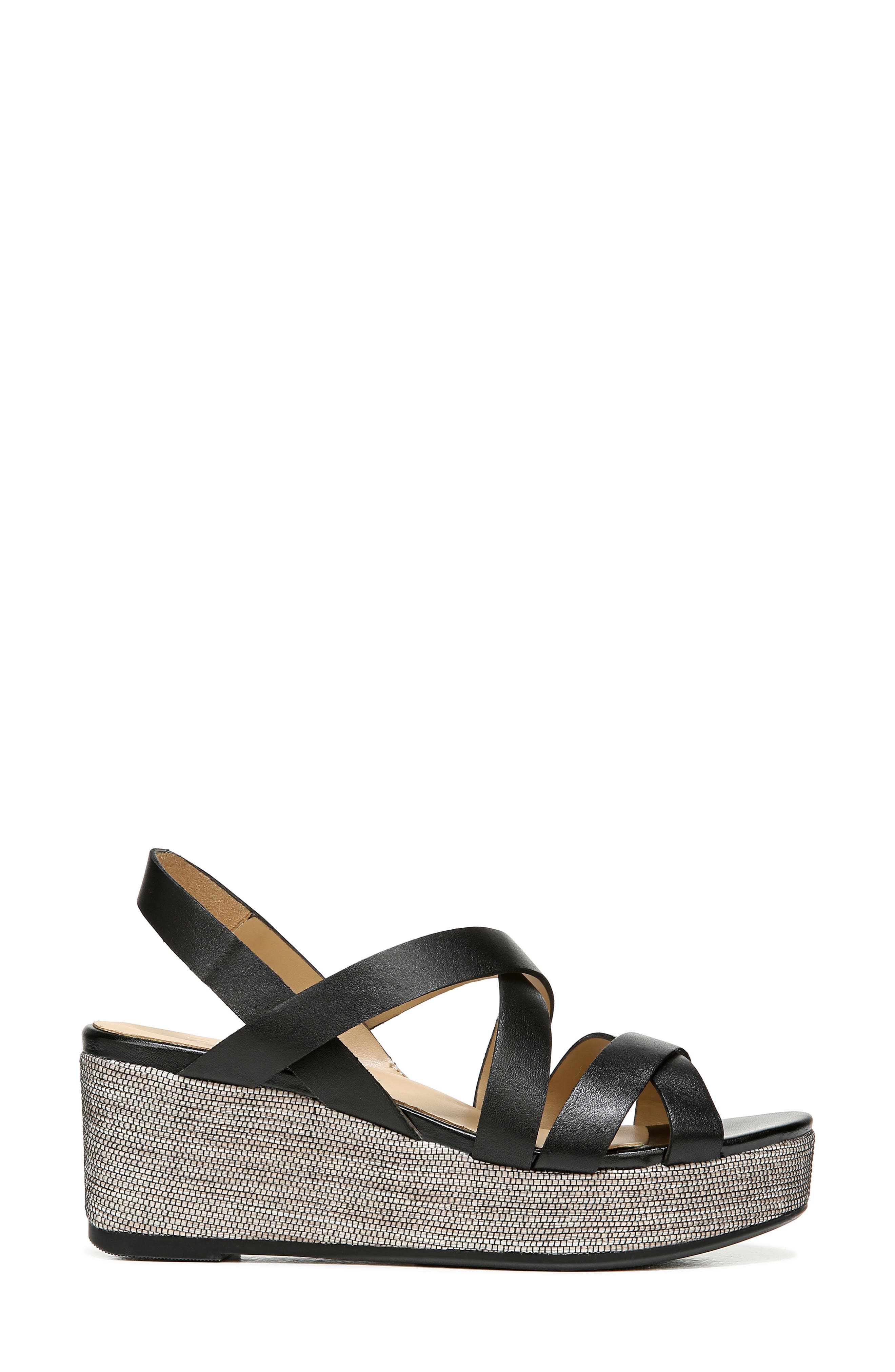 Naturalizer Unique Platform Wedge Sandal, Alternate, color, 