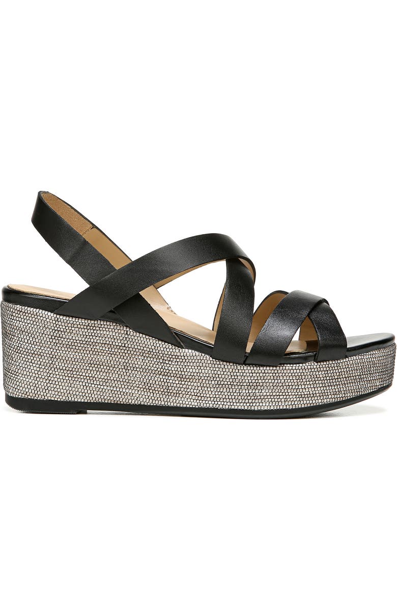 Naturalizer Unique Platform Wedge Sandal, Alternate, color,