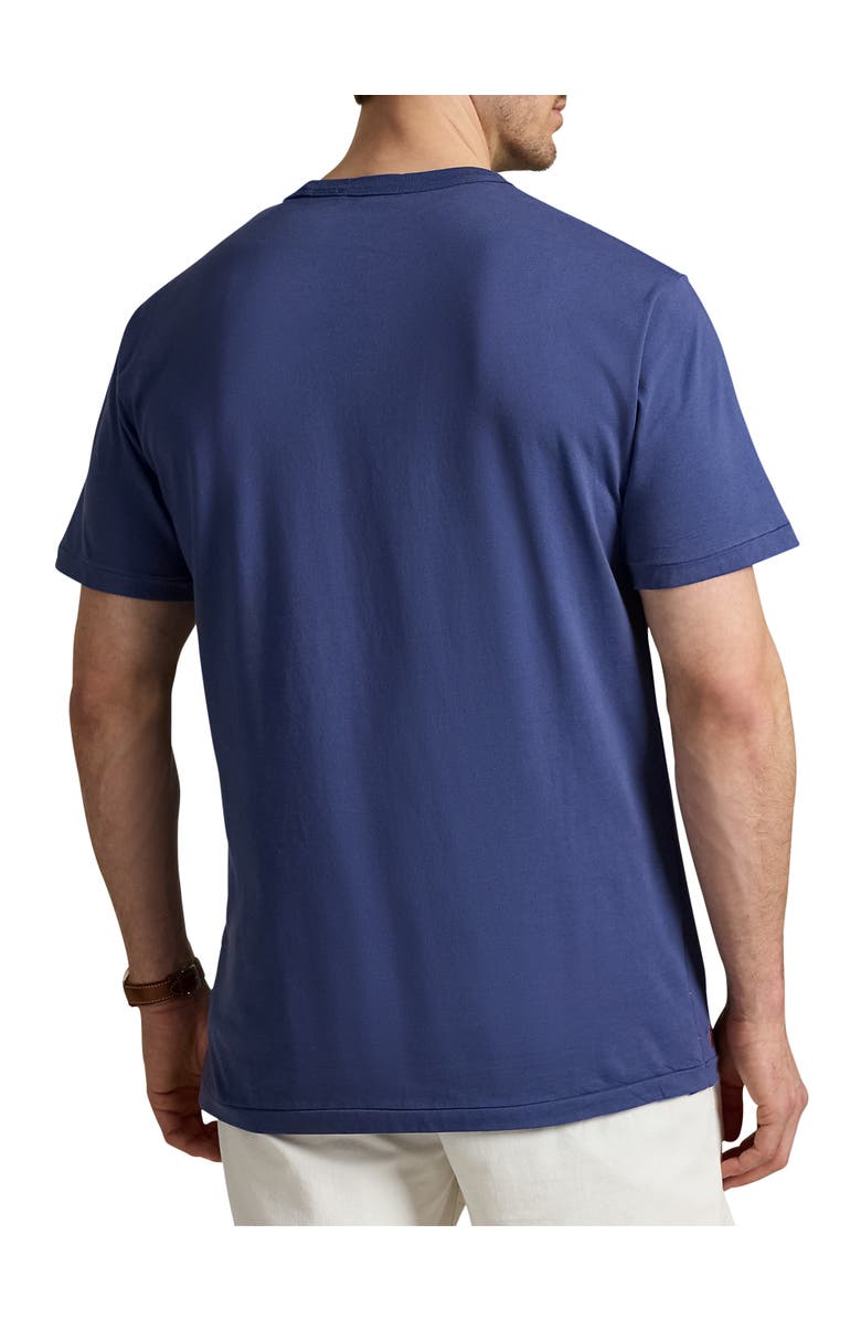 Polo Ralph Lauren Big & Tall India Plaid-Logo Jersey T-Shirt, Alternate, color, Light Navy