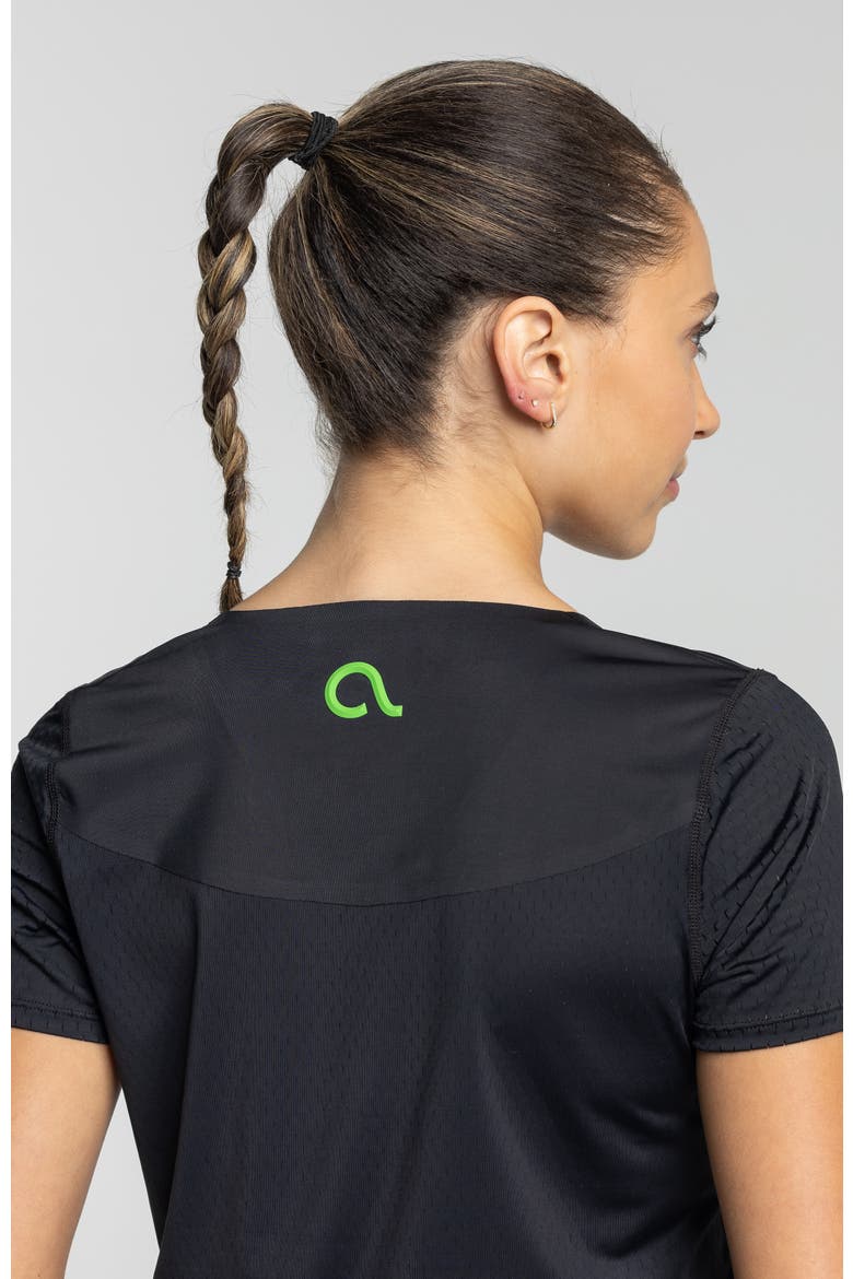 Rally Pickleball Short Sleeve, Alternate, color, Black Beauty