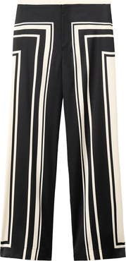 MANGO Satin Wide Leg Pants