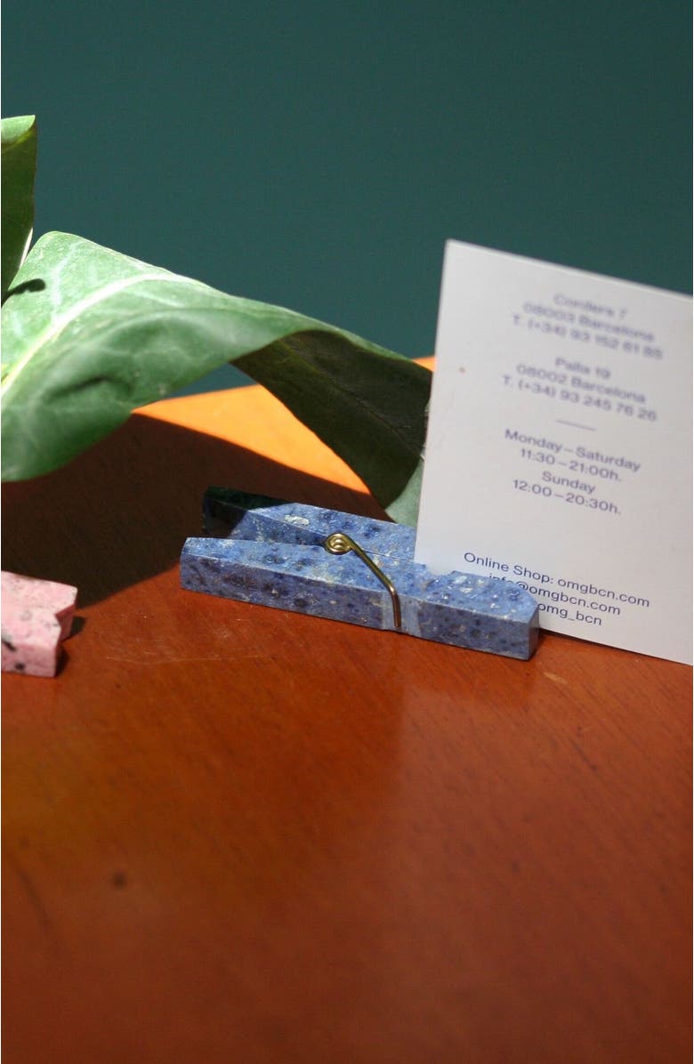 DAR PROYECTOS Decorative Gemstone Laundry Clip, Alternate, color, Dumortierite Blue