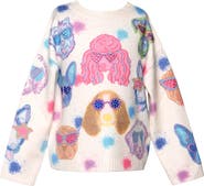 Truly Me Kids' Dogs in Sunnies Embellished Sweater