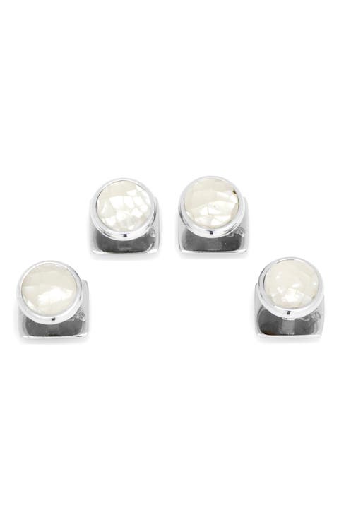 Mosaic Mother-of-Pearl Shirt Studs
